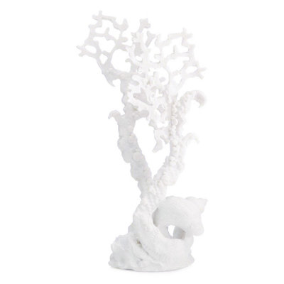 biOrb Fan Coral Ornament Aquarium Sculptures - White - M
