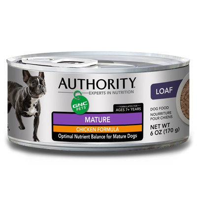 Authority® GNC Pets Mature Dog Food - Chicken size: 6 Oz