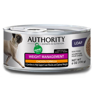 Authority® GNC Pets Adult Dog Food - Chicken, Weight Management size: 6 Oz