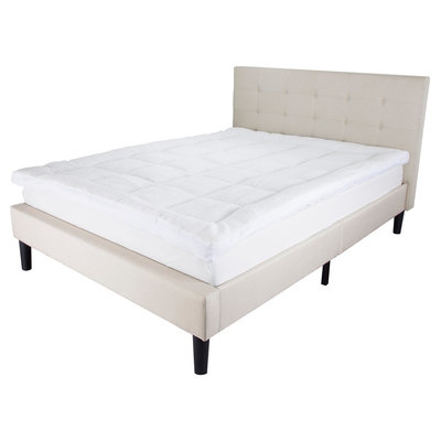 Mattress Topper Yorkshire Home Twin, White