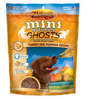 Zukes Zuke's® Mini Naturals, Ghosts Turkey and Pumpkin Dog Treat size: 6 Oz
