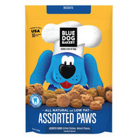 Blue Dog Bakery Assorted Paws - Natural, Chicken, Cheese and Bacon size: 7 Oz