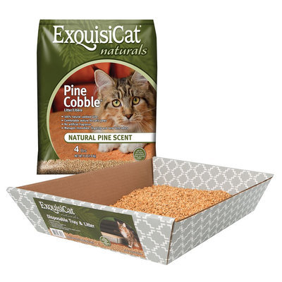 ExquisiCat® Naturals Pine Cat Litter size: 28 Lb Bonus Bag