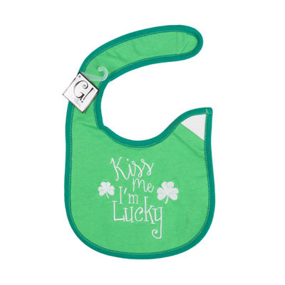 Dollaritemdirect BABY BIB KISS ME IM LUCKY 12.5 X 8 COTTON, Case Pack of 144