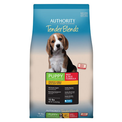 Authority® Tender Blends Puppy Food - Beef and Rice size: 15 Lb