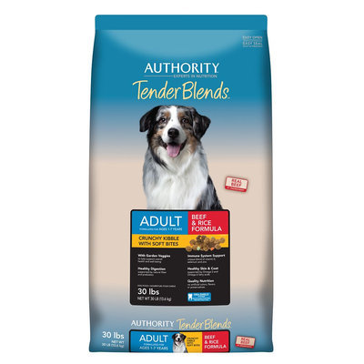 Authority® Tender Blends Adult Dog Food - Beef and Rice size: 30 Lb