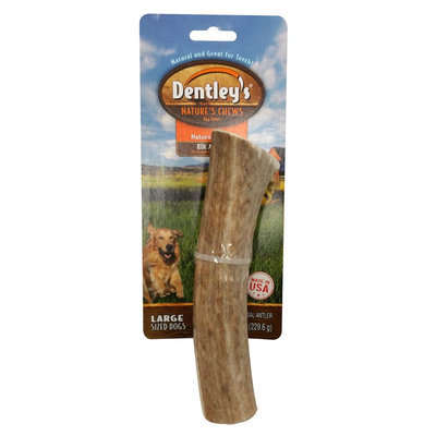 Dentley's® Nature's Chews Elk Antler Large Dog Treat - Natural size: 1 Count