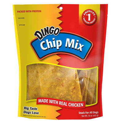 Dingo Chip Mix Dog Treat - Chicken size: 16 Oz