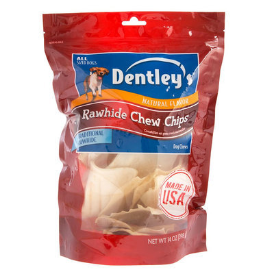 Dentley's® Rawhide Chew Chips Dog Treat size: 14 Oz