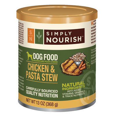 Simply Nourish, Dog Food - Natural, Chicken and Pasta Stew size: 13 Oz