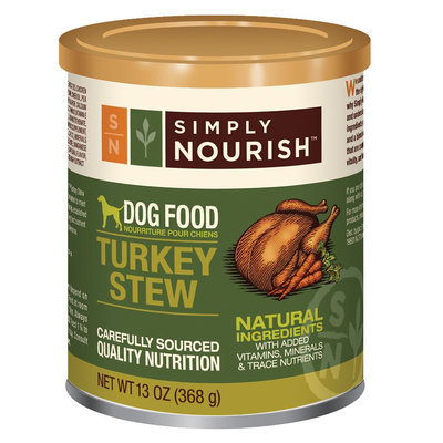 Simply Nourish, Dog Food - Natural, Turkey Stew size: 13 Oz