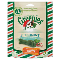 Greenies® Seasonal Petite Dental Dog Treat - Freshmint size: 10 Count