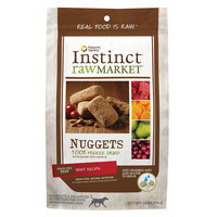 Instinct Raw Market Nuggets Beef Recipe Freeze Dried Food for Dogs
