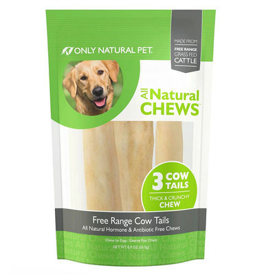 Only Natural Pet All Natural Chews Free Range Cow Tails Dog Treat size: 3 Count