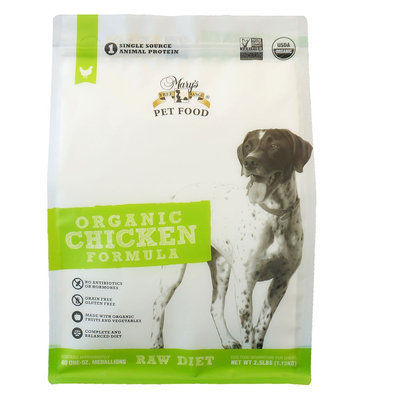 Mary's Organic Raw Medallions Dog Food - Grain Free, Gluten Free, Chicken size: 2.5 Lb