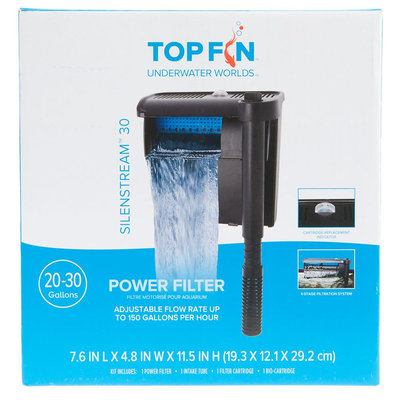 Top Fin® Silenstream, Power Filter size: 30 gal