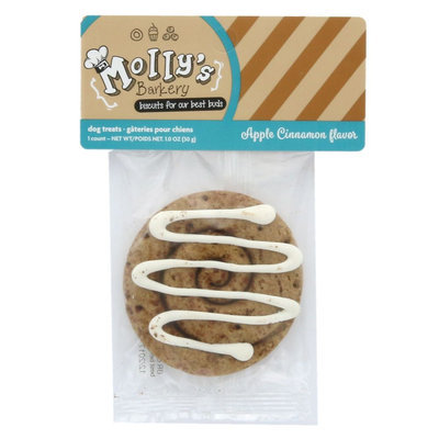 Molly's Barkery Cinnamon Bun Cookie Dog Treat - Apple Cinnamon