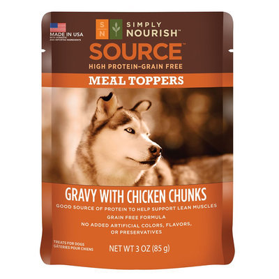 Simply Nourish, Source Dog Food Meal Topper - Natural, Grain Free, Gravy with Chicken size: 3 Oz