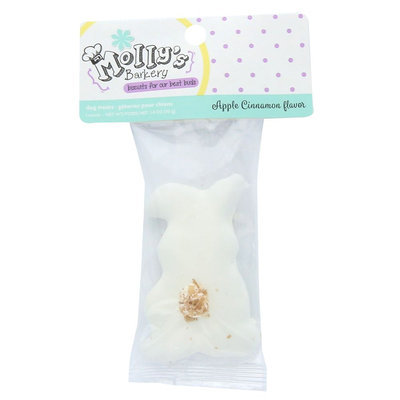 Molly's Barkery Spring Bunny Cookie Dog Treat - Apple Cinnamon