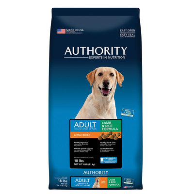 Authority Large Breed Adult Dog Food - Lamb and Rice size: 18 Lb