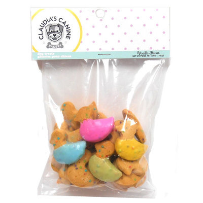 Claudia's Cuisine Claudia's Canine Bakery Easter Duck Cookies Dog Treat - Vanilla size: 4.5 Oz