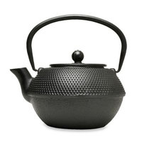 Primula 40 oz. Hammered Cast Iron Teapot with Infuser in Black