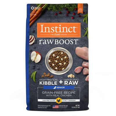 Natures Variety Instinct Nature's Variety Instinct Raw Boost Senior Dog Food - Grain Free, Freeze Dried Raw, Chicken size: 21 Lb
