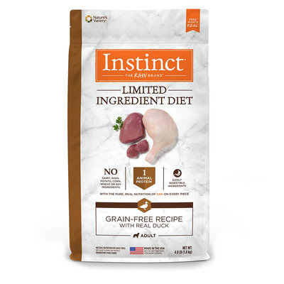 Natures Variety Instinct Nature's Variety Instinct Limited Ingredient Diet Adult Dog Food - Natural, Grain Free, Raw, Duck