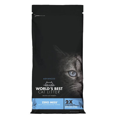World's Best Cat Litter, Advanced Zero Mess Cat Litter - Clumping size: 24 Lb