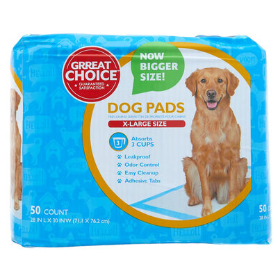 Grreat Choice X-Large Dog Pads size: 50 Count