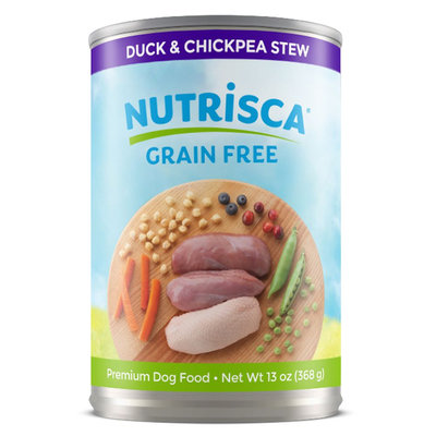 Dogswell Nutrisca Dog Food - Grain Free, Duck and Chickpea Stew size: 13 Oz