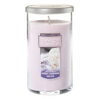 Yankee Candle(R) Honey Lavender Gelato Pillar 12 Ounce, Light Purple