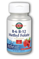 B-6 B-12 Methyl Folate ActivMelt (Mixed Berry) Kal 60 Lozenge