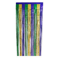 1-Ply FR Gleam 'N Curtain (gold, green, purple) Party Accessory (1 count) (1/Pkg)