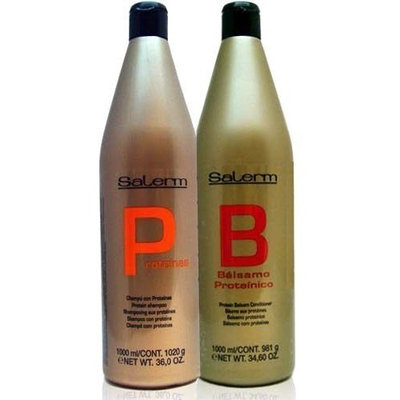 Salerm Protein Shampoo & Balsam Conditioner 36oz Duo SET by Salerm