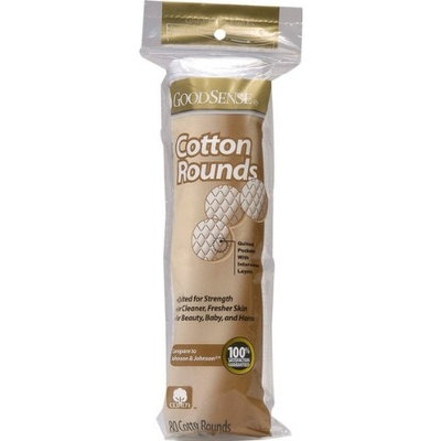 Good Sense Cotton Cosmetic Rounds 80-Count (Pack of 24)