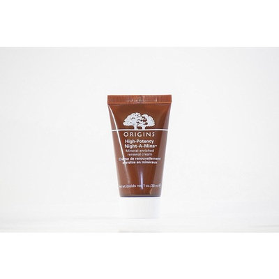Origins High Potency Night A Mins Renewal Cream - 0.5 oz Tube Deluxe Travel Size (Pack of Two)