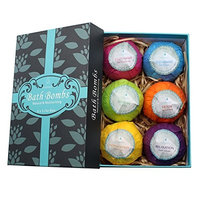 Aofmee Bath Bombs Gift Set, 7pcs Lush Fizzies Spa Kit Perfect for Moisturizing Skin, Birthday Valentines Mothers Day Anniversary Christmas Best Gifts Ideas for Women, Wife, Girlfriend, Mom, Girl, Her