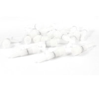 20 Pieces 2 Way White Plastic Air Flow Control Valve for Fish Tank Aquarium