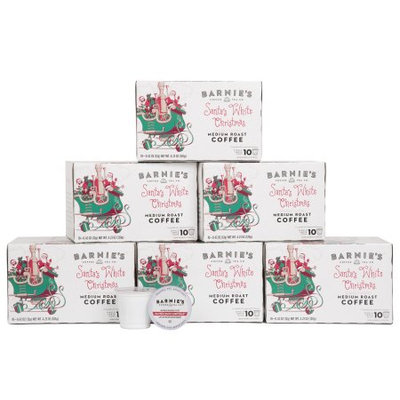 Barnie's Coffee & Tea Co. Santa's White Christmas Single Serve 60 Count