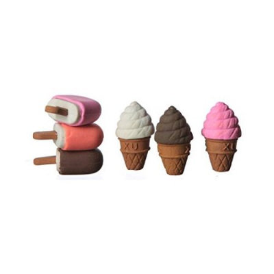 Cool Fun 9-830 Ice Cream Cone Frozen Treat Erasers