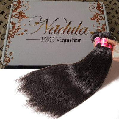 Nadula 8a Brazilian Straight Hair Weaves 3pcs/lot Virgin Remy Human Hair Bundles Natural Color
