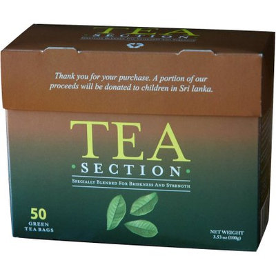 Tea Section Green Tea Bags, 50 count, 3.53 oz