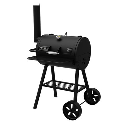Dyna-Glo Heavy-Duty Compact Barrel Charcoal Grill in Black