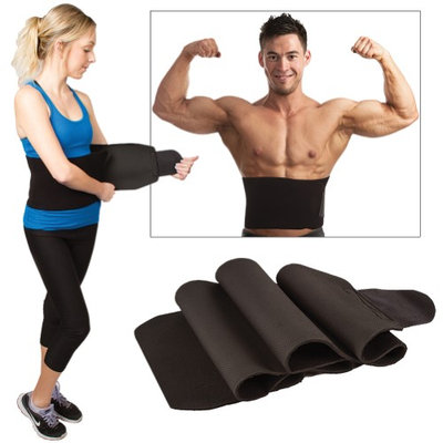 Neo Products Usa Inc Super Waist Trimmer Lower Back Wrap - Helps To Burn Fat & Has Lumbar Support