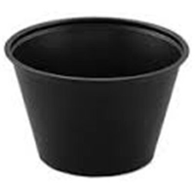 Dcc P100BLK Plastic Souffle Portion Cup - Black
