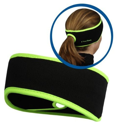 TrailHeads Women’s Ponytail Headband | Fleece Earband | Winter Running Headband