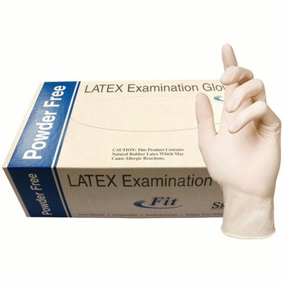 Skintx Fit Medical Grade Latex Disposable Gloves, 90000FIT-XS-BX, (Pack of 100)