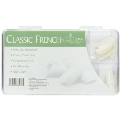 EZ Flow French Tips, Classic, 100 Count