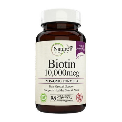 Nature's Potent™ - Biotin 10,000 mcg for Hair Growth